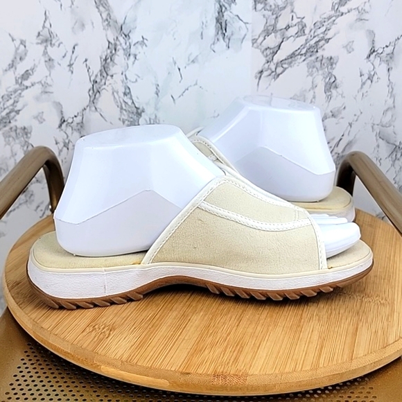 Skechers Women's Slip On Open-Toe/Heel Sport Sandal Ivory/Cream Size 7 - Picture 2 of 10